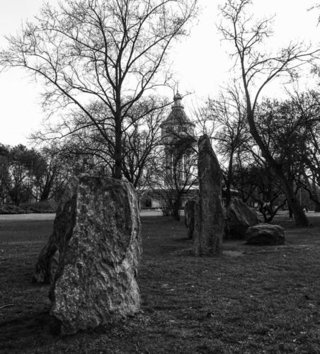 Margaret Island Water Tower and Stones 